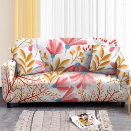 Chair Covers Flower Tropical Leaves Elastic Sofa For Living Room Stretch Slipcover Couch Corner Cover Sectional No Pillowcase