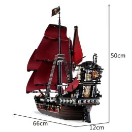 Pirates The Black Pearl And Queen Anne's Revenge Ship Building Block Bricks Toy Birthday Christmas Gift Compatible 4195 4184