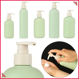 Storage Bottles 5PCS 200ML-500ML Plastic Round Kitchen Bathroom For Liquid Lotion Foaming Soap Dispenser Shampoo Shower Gel Refillable