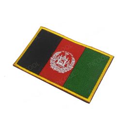 3D Embroidery Patch Afghanistan Flag Tactical Military Patches Emblem Appliques Armband Shoulder Embroidered Badges