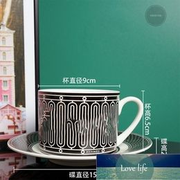 Fashion Brand Bone China Coffee Cup Set European Small Light Luxury Deisgner Afternoon Tea Set Exquisite Coffee Sets Wholesale