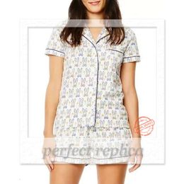 Roller Rabbit Womens Cute Roller Rabbit Pajamas Y2k Monkey Prefabricated Printing 2-piece Pajama Set Short Sleeve Shirt Pj Shorts Set Casual Wear 704