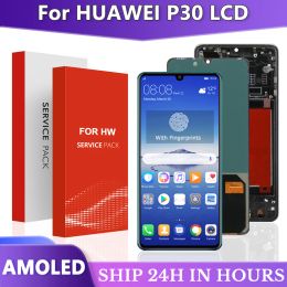 OLED P30 Screen Panel With Fingerprint For Huawei P30 LCD ELE-L29 ELE-L09 ELE-L04 Display + Touch Screen Digitizer Assembly