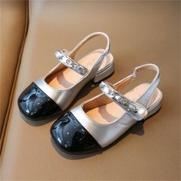 Summer Kids Girls Sandals Baotou Pearl Princess Shoes Slides Non-slip Soft Toddler Baby Beach Shoe Slippers Children Sneakers