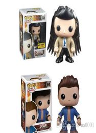 China Supernatural Dean Winchester Castiel with Wings Exclusive Vinyl Action Figure with original box Great Quality6712255