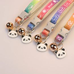 Cat Collars With Bell Cute Colourful Dog Puppy Cat Accessories Kitten Collar Adjustable Safety Bell Ring Necklace Pet Supplies