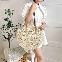 Other Bags Clutch Bags Beach to Everyday Chic Straw Bag Secure Zip Durable Straps Timeless Design for Versatile Style 240518