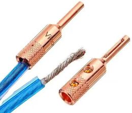 Viborg VB401 Pure Copper Banana HI-End Speaker Cable HIFI Bananana Connector Audiophile