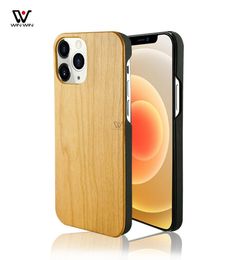 Luxury Natural Wooden Laser Engraving Wood Bamboo Hard Edge Phone Cases For iPhone 12 Pro Max Mini Back Cover Shell 2021 Fashion F8923534