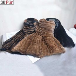 Shawls 2018 best-selling long winter warm genuine mink skin scarf genuine mink skin shawl fashionable womens knitted genuine mink skin scarfL2404