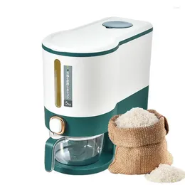 Storage Bottles Kitchen Rice Bucket Cereal Bins 5kg/10kg Press Type Household Dispenser For Pantry Countertop