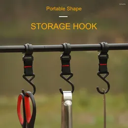 Hooks 3PCS Camping Moveable S-Shaped Storage Hook Detachable Hanging Multifunctional Rack For Outdoor Travel