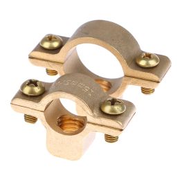 M10 Fit 15mm 22mm 28mm 35mm 40mm OD Tube Brass Pipe Clamp Bracket Support Hanger Fixed Plumbing Water Wholesale