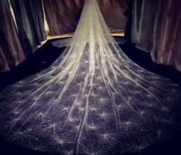 vintage 2019 Sparkling Golden Wedding Veils 3M Long Wedding Bridal Hair Accessories Wedding Accessories Bridesmaid Veils Bridal Ac7552224