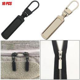 10 Pieces Zipper Puller Replacement Zipper Heads Sewing Accessories for Backpack Luggage Handbag Suitcase Jeans Skirt