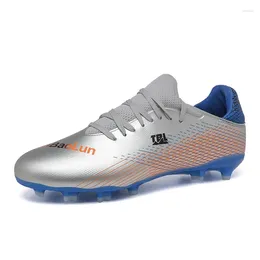 American Football Shoes 2024 Arrival Men Shoe Long Spike Anti Slip Outdoor Soccer Big Boy Silver Green Sport Mens