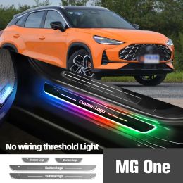 For MG One 2021-2023 2022 Car Door Sill Light Customized Logo LED Welcome Threshold Pedal Lamp Accessories