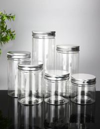 30 40 50 60 80ml Plastic Jars Transparent PET Storage Cans Boxes Round Bottle with PlasticAluminum Lids Food Canisters2444513