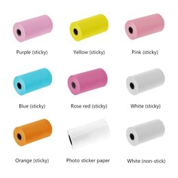 6 Rolls/lot 57*30mm Thermal Paper Kids Printing Paper Replacement Camera Instant Print Thermal Paper For Peripage Printer P1/P2