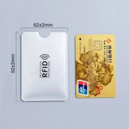 20Pcs Aluminium Anti Rfid Credit Card Holder Anti Reader Blocking Bank ID Card Bag Cover Protection