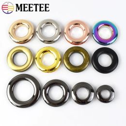 5Pcs Metal O D Ring Eyelets Screw Buckles For Bag Belt Strap Dog Chain Buckle Clasp Bags Accessories Leather Crafts