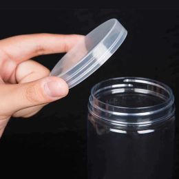 1PC Plastic Packing Bottle PET Clear Empty Seal Bottle Circular Bucket Storage Biscuit Jar Food Grade Sealed Cans Tank Container