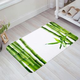 Bamboo Retro Shabby Plant Bathroom Mat Corridor Carpet Kitchen Mat Entrance Door Mats Welcome Room Floor Prayer Rug Doormat