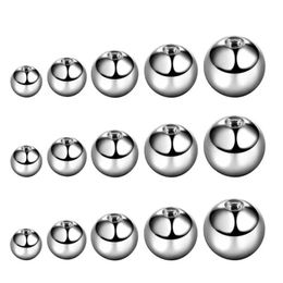 10pcs 3 4 5 6mm Steel Semi Replacement Balls Body Jewellery Piercing Barbell Tongue Nipple Belly Button Helix Rings Parts 240407