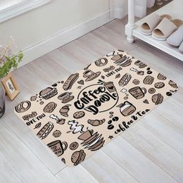 Carpets Tan Coffee Beans Bread Bathroom Bath Mat Carpet Bathtub Floor Rug Shower Room Doormat Kitchen Entrance Pad Home Decor