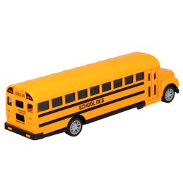 School Bus Toy Car Alloy for Kids Pull Back Baby Toys Double Layer Toddler Automotive