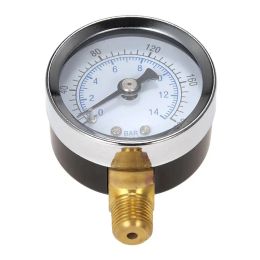 1/8" Male NPT 0-200psi 0-14bar Pressure Gauge Air Compressor Hydraulic Vacuum Gauge Manometer Pressure Tester Pressure Gauge