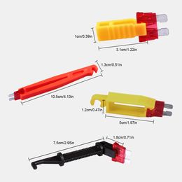 4Pcs Universal Blade Fuse Puller Auto Fuse Plier Extractor Removal Security Accessories Auto Van Blade for Car Fuse Holder