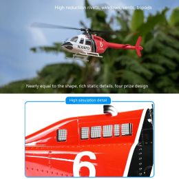 Bell 206 Simulative Remote Control Model Airplane Rc Helicopter H1 Classic Gps Self-stabilizing Homecreage Adult Boy Toy