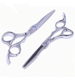 Hair Scissors 6quot 2pclot Barber Scissors Shear Cutting Thinning Scissor 30 Thinning Straight Snips Pinking Shears9625765