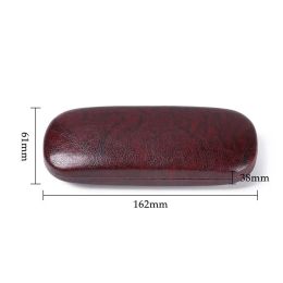 Hot Sale Leather Glasses Case For Men Waterproof Hard Frame Eyeglass Case Women Reading Glasses Box Black Spectacle Cases