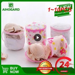 Laundry Bags 1-10PCS Bag Cleaning Zippered Foldable Nylon Bra Socks Underwear Clothes Washing Machine Protection Net Mesh Home