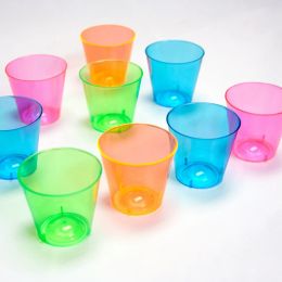 30 Pieces x Home Party Wedding Disposable Tableware Supplies, H40*D38mm, 30ml Assorted Coloured Shot Cup