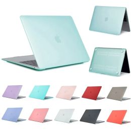 Matte Laptop Case For Macbook Air 13 M2 M1 15 A2941 Pro 13 Inch Pro 14 A2779 A2179 A2337 A2338 A1466 Mac Touch Bar ID Skin Cover