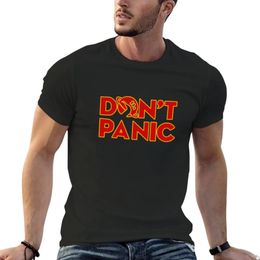 dont panic The Hitchhikers Guide to the Galaxy TShirt funny t shirt mens graphic tshirts anime 240409