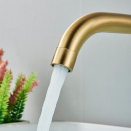 Brushed Gold/Black Basin Faucet Concealed Wall Mounted For Bathroom Faucets Bath Basin Sink Tap Bathtub Hot And Cold Water Mixer