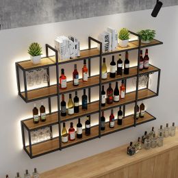 Commercial Bar Cabinet Luxury European Coffee Corner Outdoor Large Drink Nordic Wine Rack Boutique Vitrine Patio Furniture