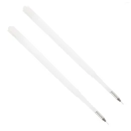 Storage Bottles 2 Pcs Foil Exhaust Pen Retractable Air Release Refills Film Bubble Removal Pin White Part