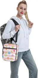 Donuts Lunch Bag Double Insulated Leakproof Lunch Box Tote Bag Cooler Lunch Organiser for Work Picnic Travel Camping