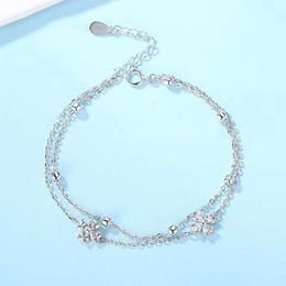 designer vans clover bracelet fashion s925 sterling silver clover bracelet womens compact popular 2024 new girlfriend gift