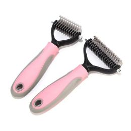 Pet Dog Combs Hair Cutter Rake Remover Comb Grooming Tool Puppy Hair Cleaning Brush Shedding Trimmer For Dog Cat Flea Comb