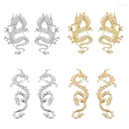 Stud Earrings Elegant Dangle Dragon Ear Pendants Fashion Jewellery Accessories Striking For Women F19D