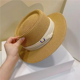 Women s Summer Simple Concave top Court Hat Travel Sunscreen Straw hat Seaside Beach Vacation Sun French 240409