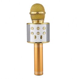 Bluetooth Karaoke Microphone Wireless Professional Speaker Handheld Player Singing Recorder Loudspeaker MIC Speake7208505