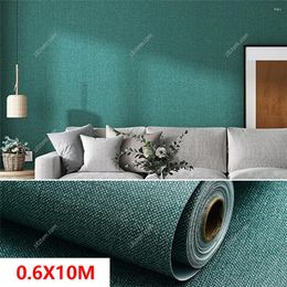 Window Stickers Linen PVC Self Adhesive Wallpaper 10M For Kitchen Cabinets Bedroom Living Room Decoration Solid Colour Waterproof Contact