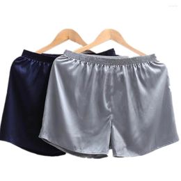 Men's Sleepwear Home Silk-like Satin Pajamas Shorts Fashion Men Sleep Bottoms Nightwear Pyjamas Pants